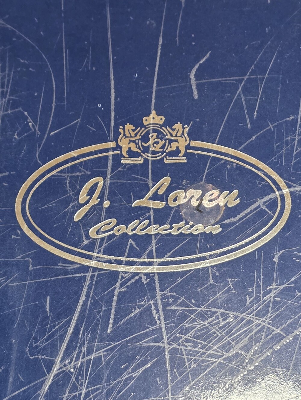 J Loren Collection Pointed Toe Slingback Heels Navy Blue Embroidered Satin 9.5 - Picture 11 of 12